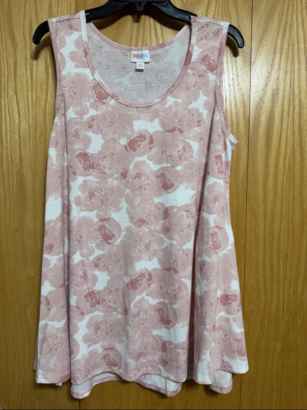 LuLaRoe Pink Floral Swing Tank Top